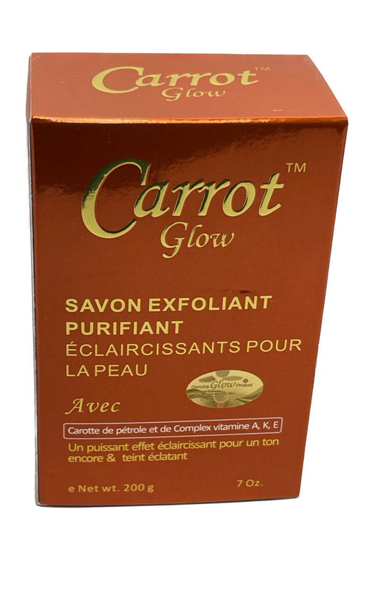 Carrot  Glow Exfoliating purifying soap 200g /7oz