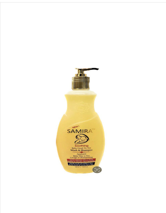 Samira soothing baby wash and shampoo 500 ml / 16.8 oz